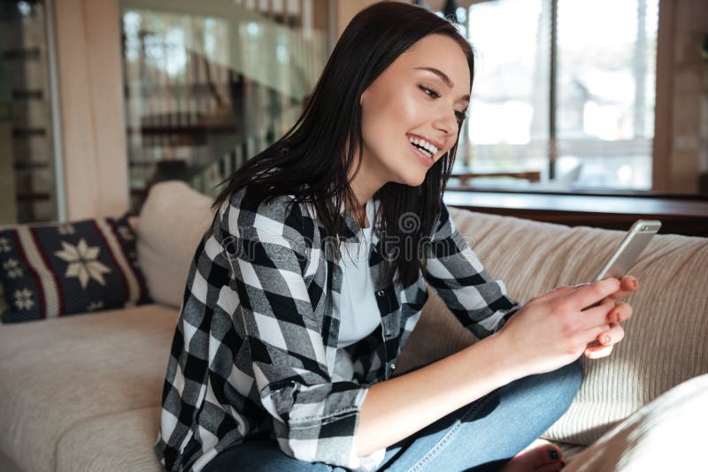 Woman chatting using cellphone