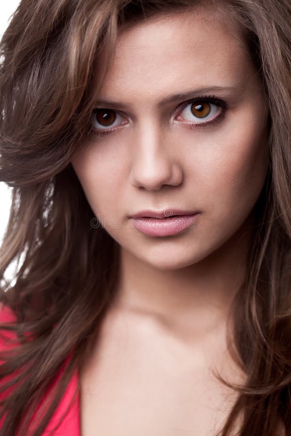 Woman closeup face royalty free stock images