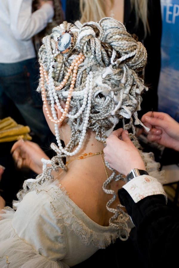 Woman coiffure.