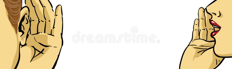 Woman communication stock illustration