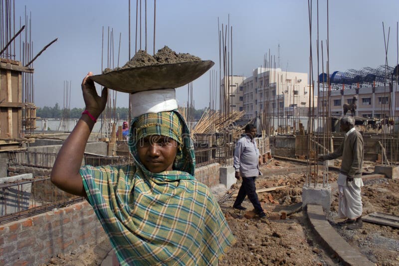 Woman construction worker stock photos