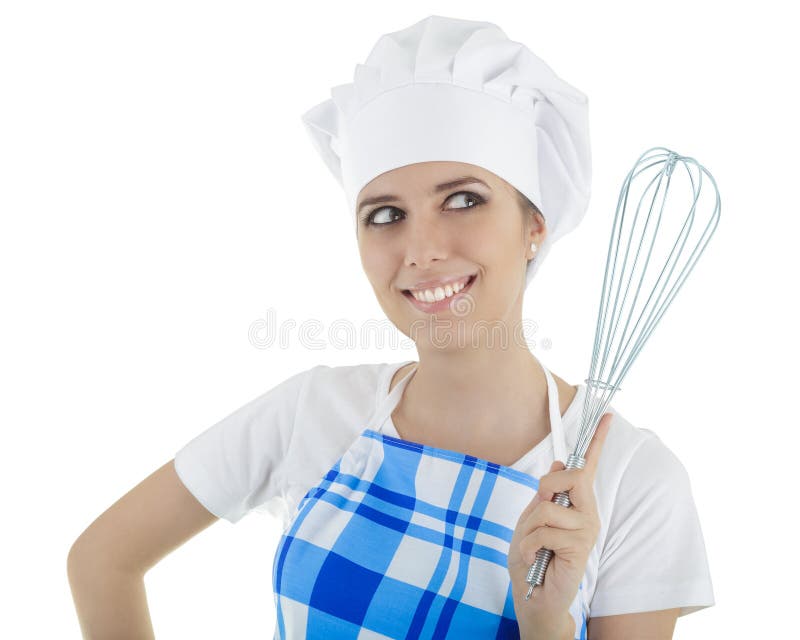 Woman Cook with Pan stock photo. Image of chef, ceramic - 33656238