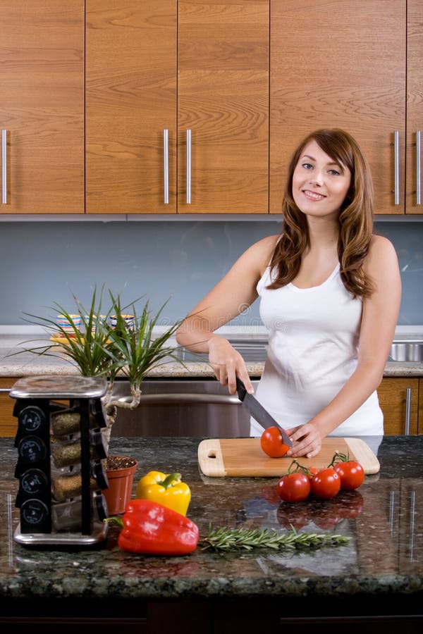 Woman cooking in the kitchen