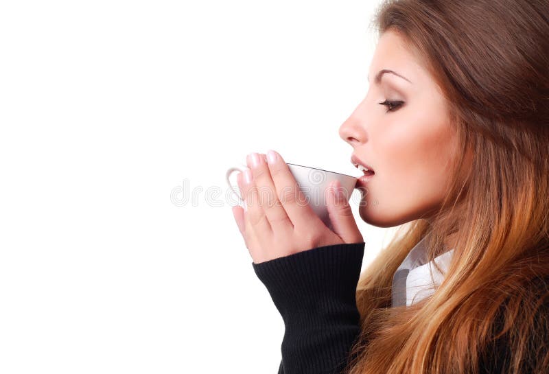 Woman with cup of coffee