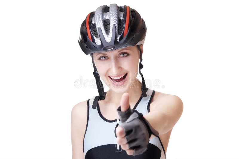 Woman cyclist