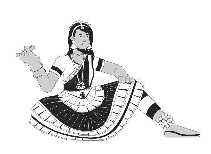 Dance pose: Drawing | Dancer silhouette, Bharatanatyam dancer, Mandala  design art