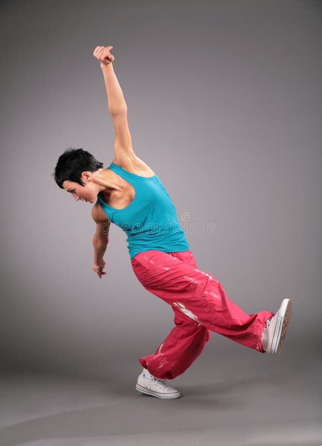 Woman dances sports dance