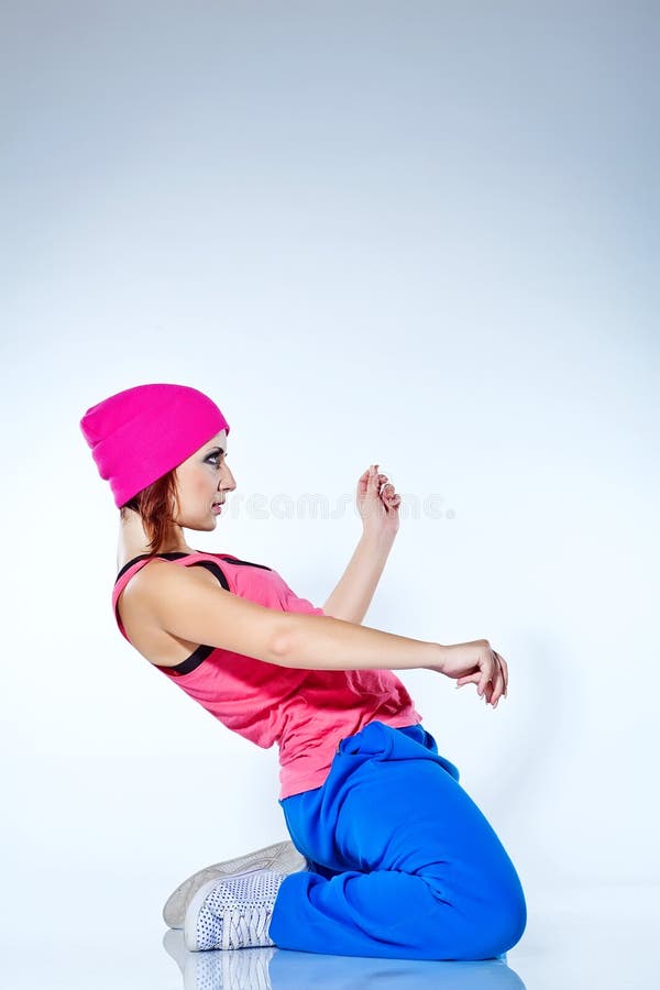 Hiphop Woman Dancing in Studio Stock Photo Image of dancing, breakdance 118885202