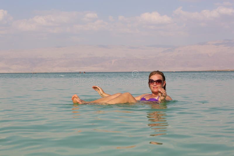 Woman on the Dead Sea