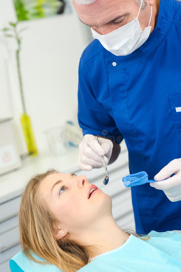 Woman at Dental Appointment Stock Image Image of people, check 83782593
