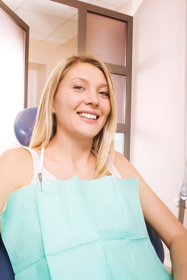 Woman at dentistry