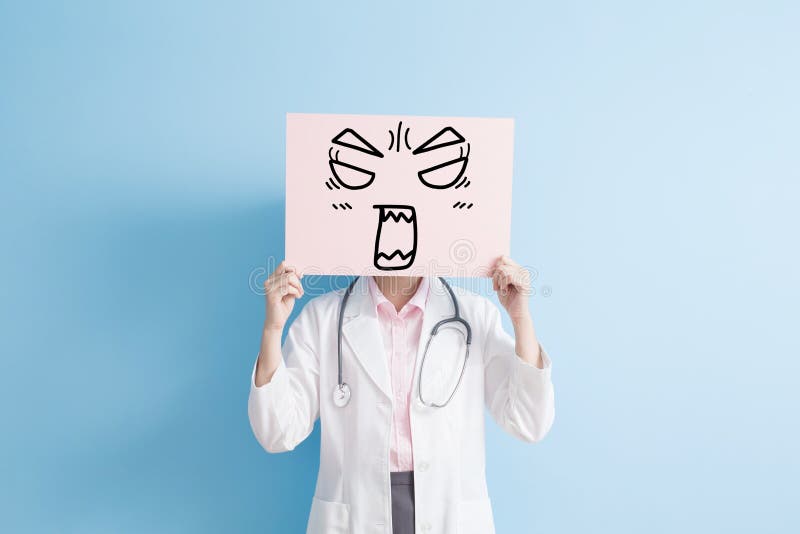 Angry Doctor Woman Wants To Catch You Stock Photo - Image of anger