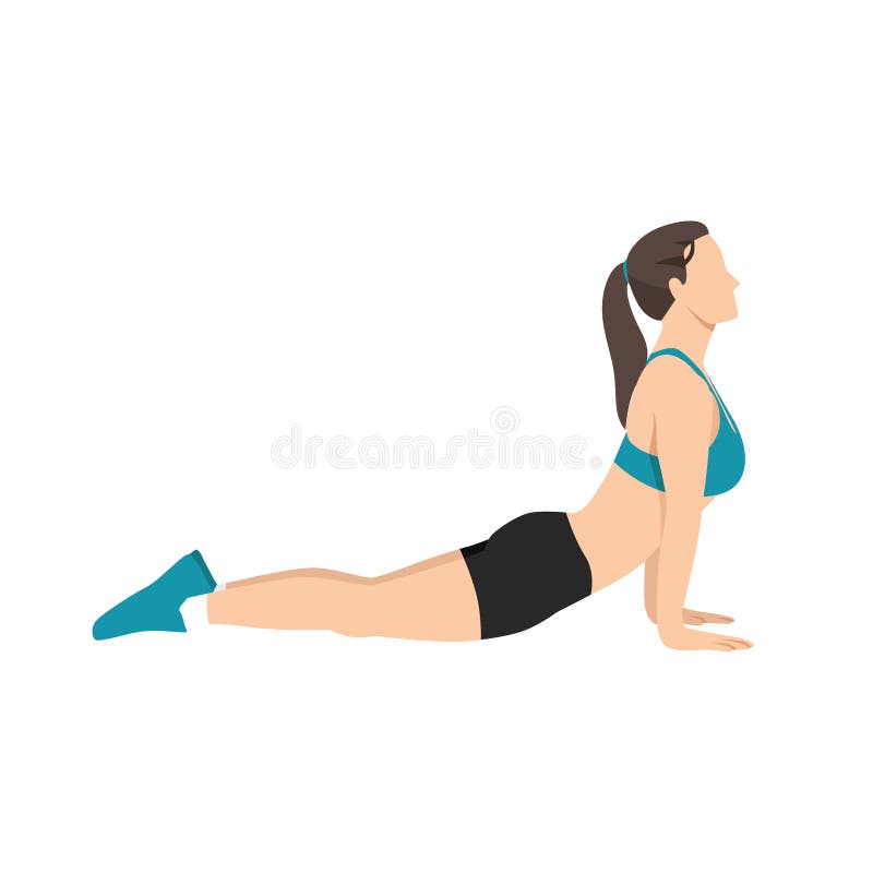 Woman Doing Standing Side Bend Stretch Exercise. Stock Vector -  Illustration of fitness, american: 236783980