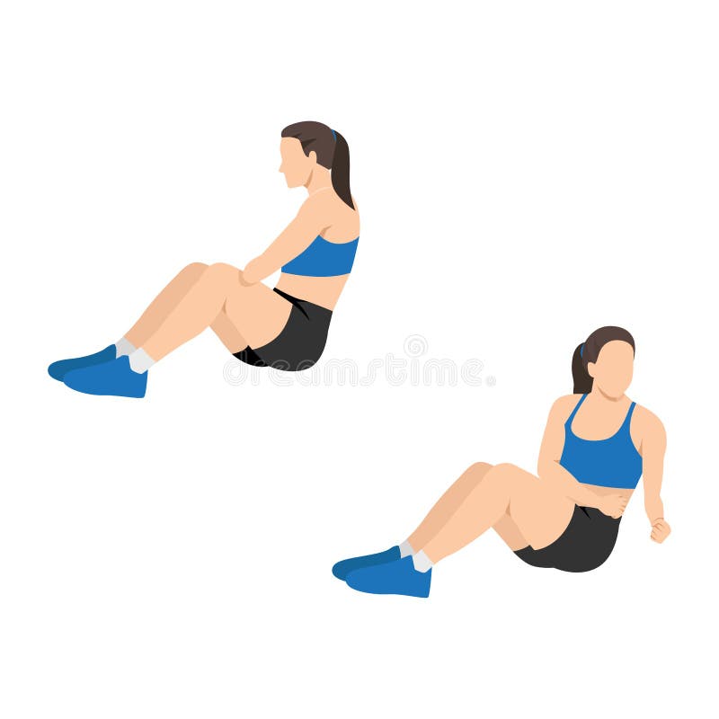 V sit twist exercise sale