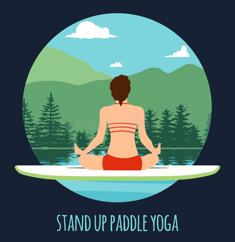 Stand Up Paddle Pilates Stock Illustrations – 10 Stand Up Paddle ...