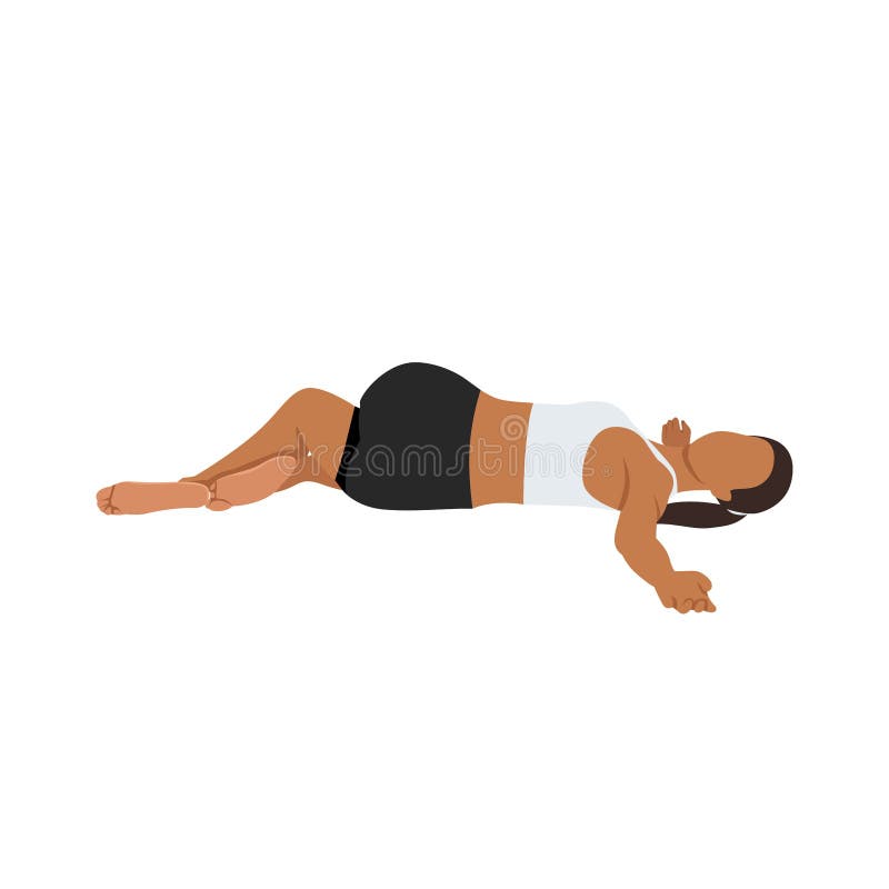 Yoga Pose: Supine Spinal Twist | Twist yoga, Yoga illustration, Yoga poses