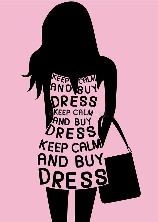 Fashion Woman in dress from quotes.