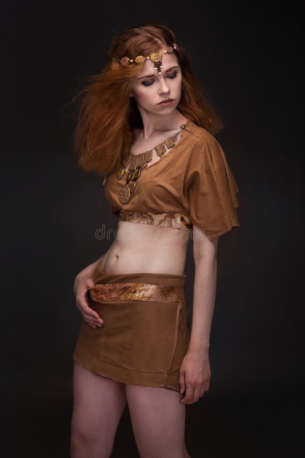 Woman dressed as Amazons stock photo. Image of portrait 83593296