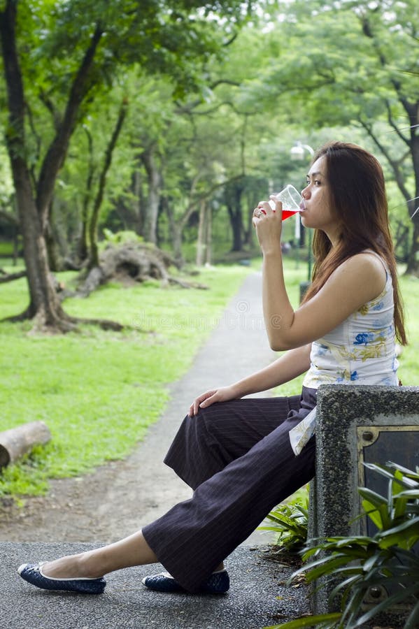 Woman Drinking