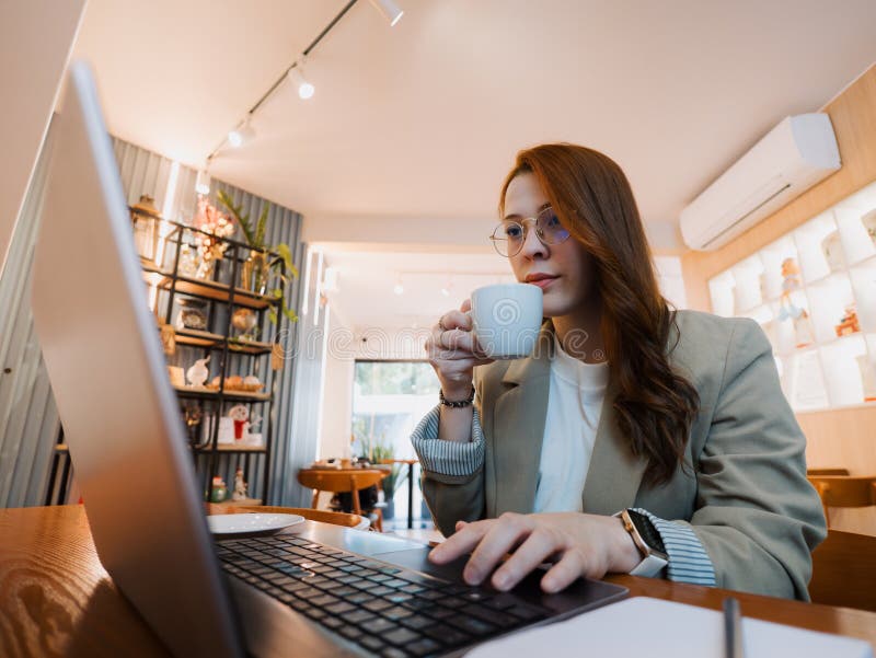 Self-employed professional working with laptop