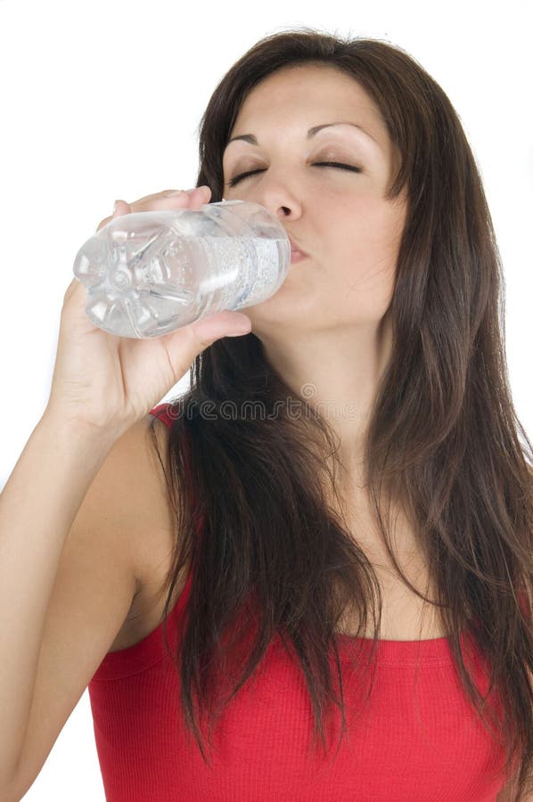 Woman drinking water