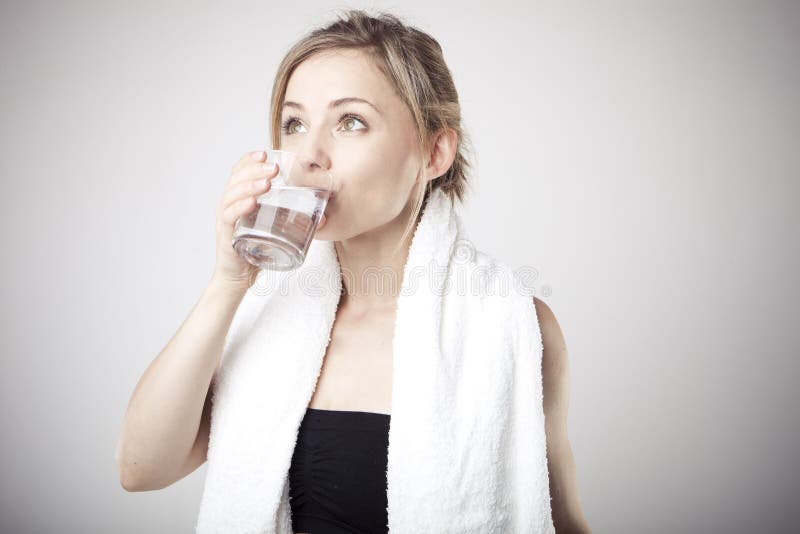 Woman Drinking Water