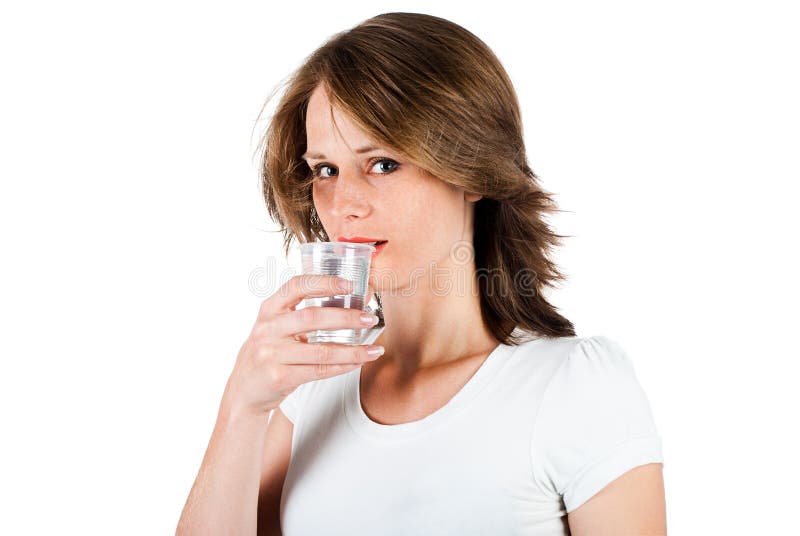 Woman drinking water stock photo. Image of liquid, environmant 21172836