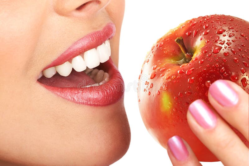 woman eating apple royalty free stock photos woman eating apple royalty free stock photos