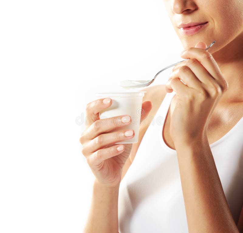 21+ Woman eating yogurt Free Stock Photos StockFreeImages