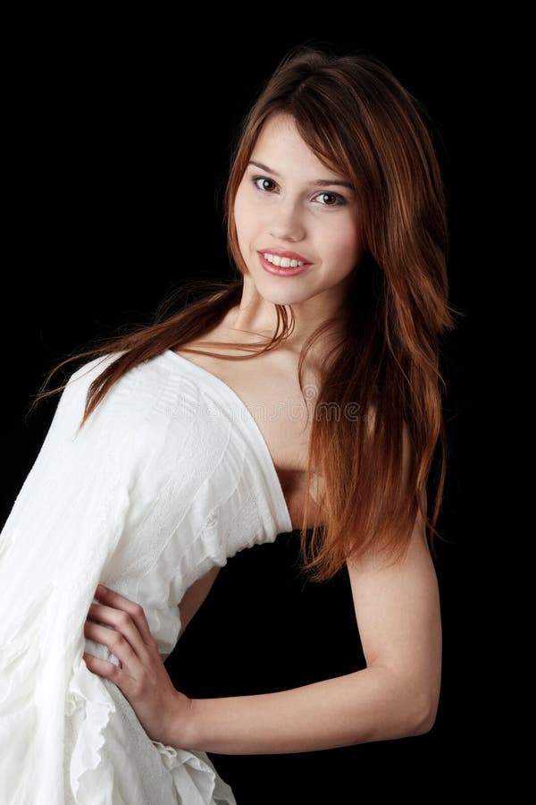 evening gown white color