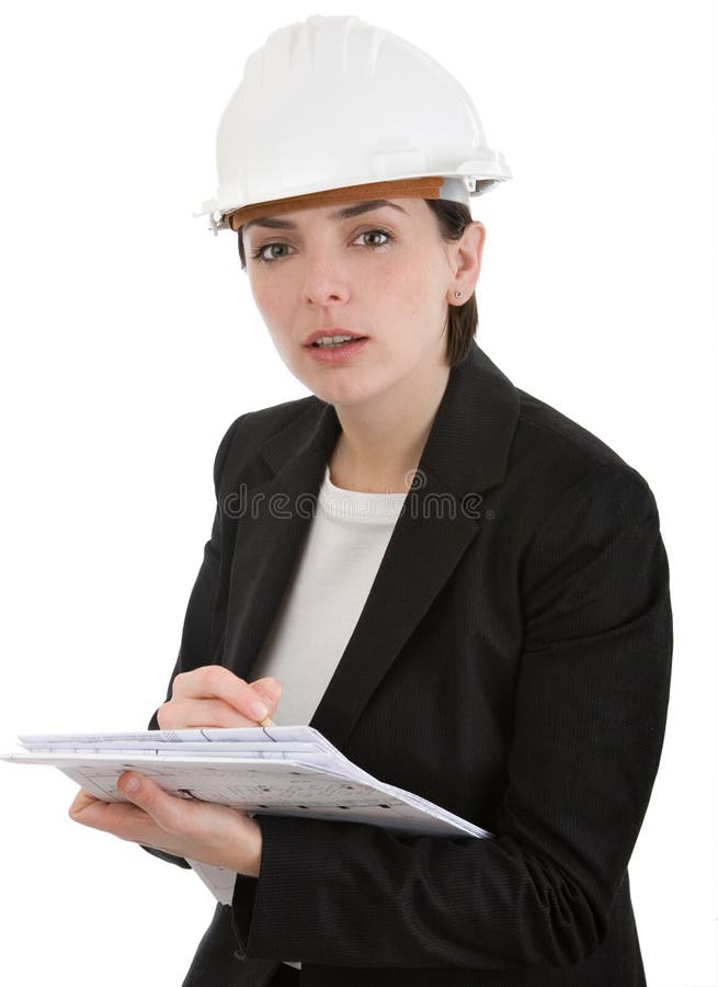 Woman engineer. stock photo Woman engineer. stock photo