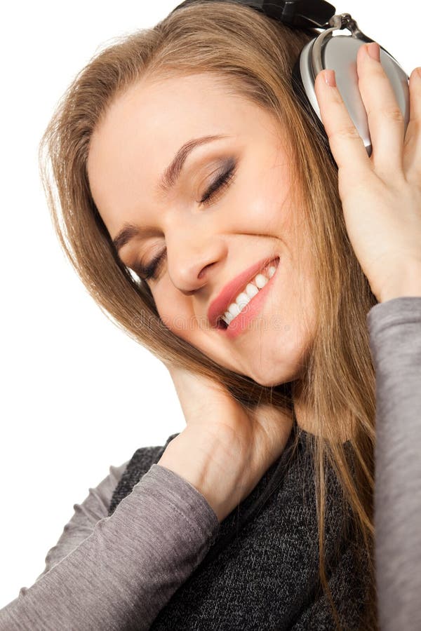 Woman enjoying music