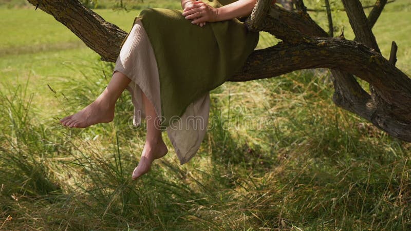 Woman enjoying some quiet time in nature