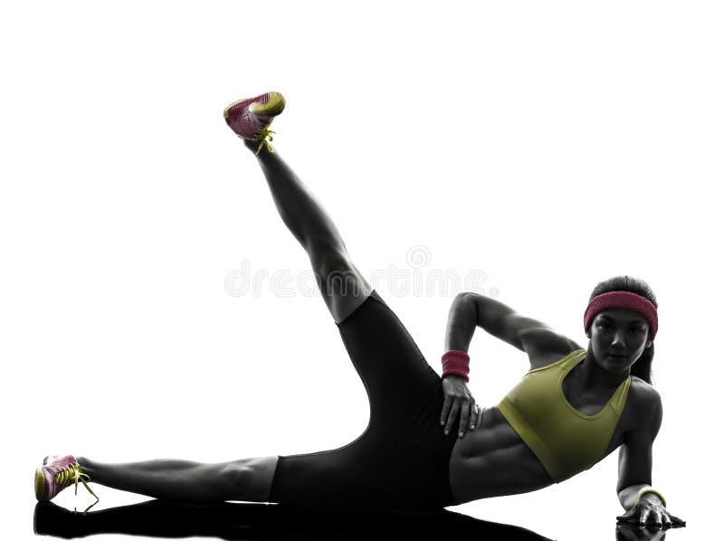 Woman exercising fitness workout feet up silhouette royalty free stock image Woman exercising fitness workout feet up silhouette royalty free stock image