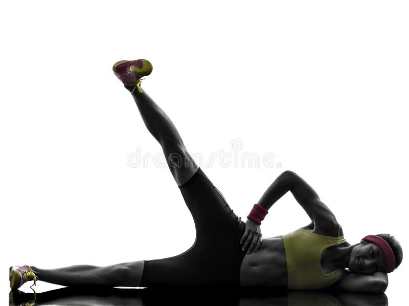 Woman exercising fitness workout feet up silhouette royalty free stock image Woman exercising fitness workout feet up silhouette royalty free stock image