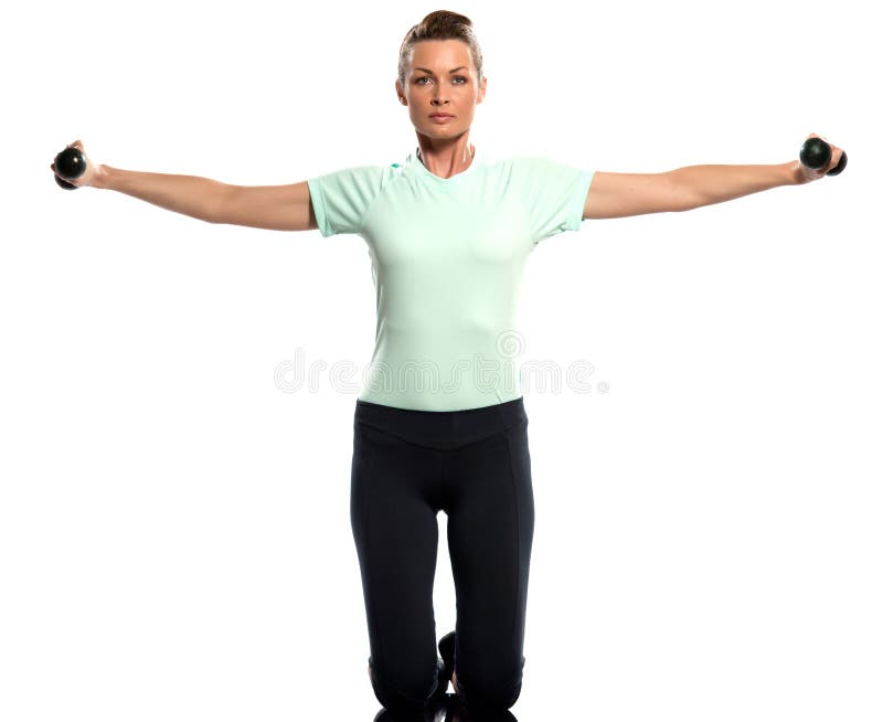 Woman exercising weights training Worrkout Posture stock images Woman exercising weights training Worrkout Posture stock images