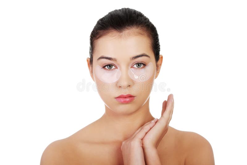 Woman with an eye mask stock image. Image of face, facial 48832797