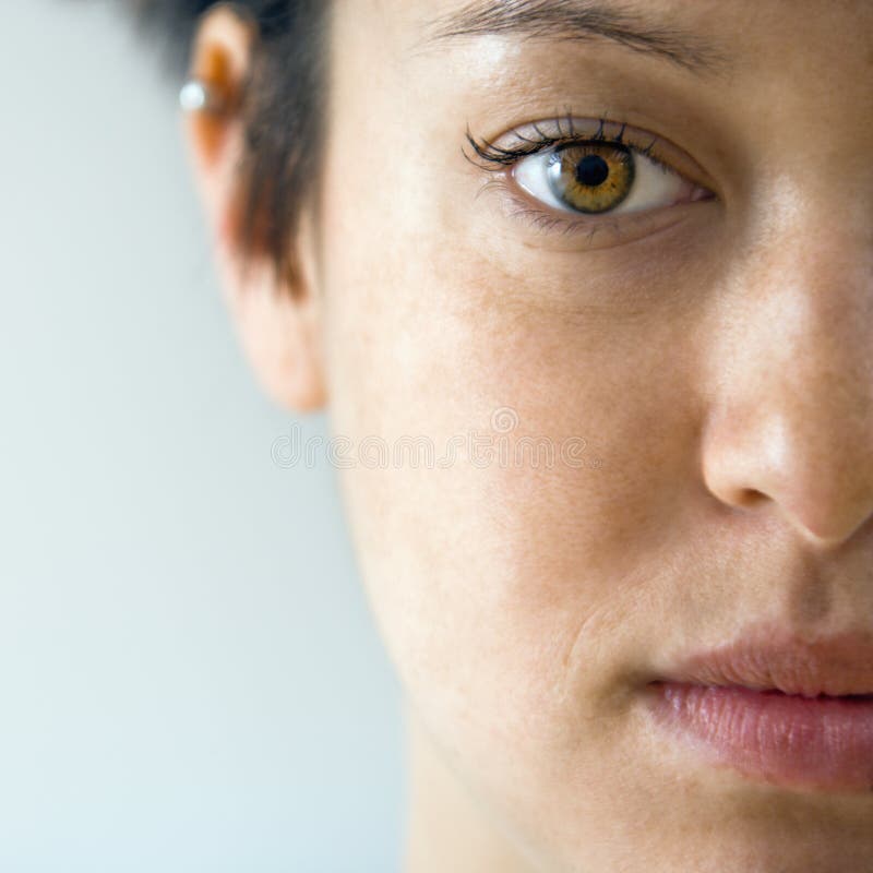 Woman face close up royalty free stock images Woman face close up royalty free stock images