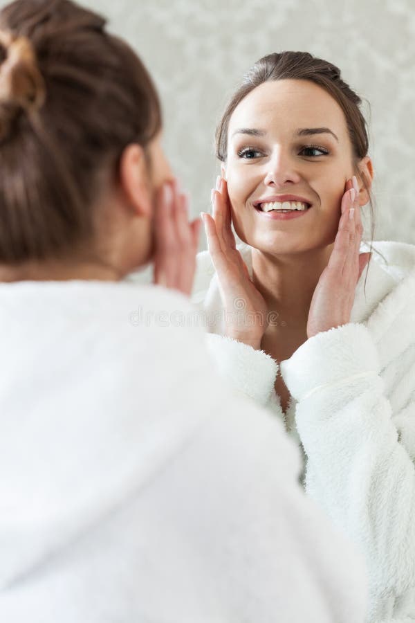 Woman Having A Stimulating Facial Treatment From A Therapist Stock Image Image Of People