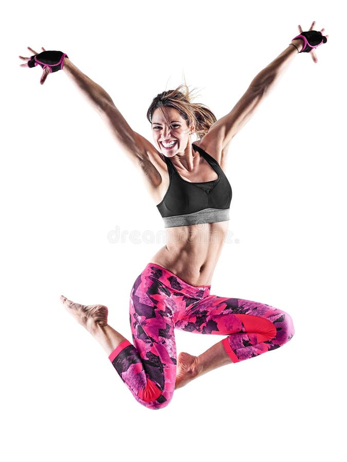 Woman fitness boxing pilates excercises isolated royalty free stock photo Woman fitness boxing pilates excercises isolated royalty free stock photo