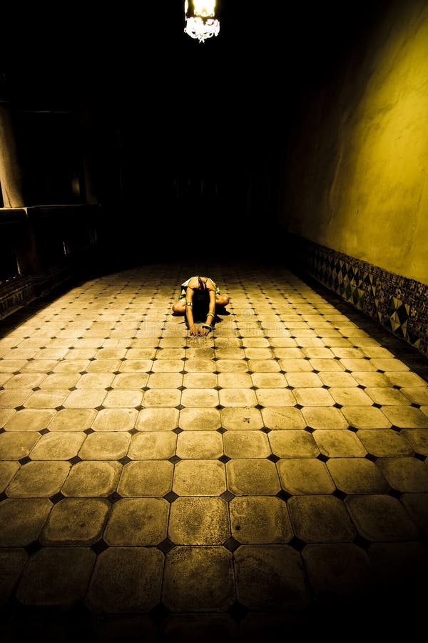 Woman on the floor