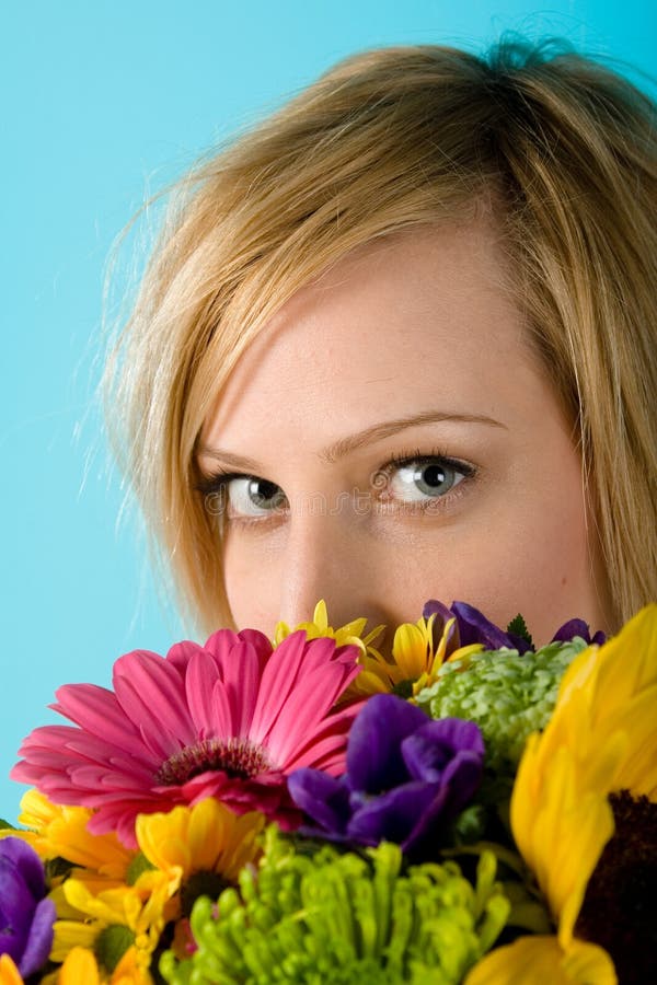 Woman with Flowers