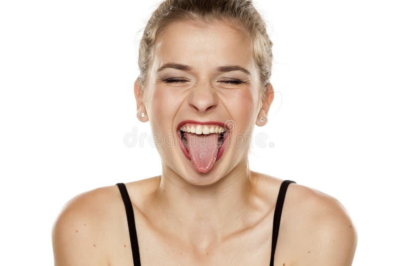 Woman With Funny Face Stock Image Image Of Faces Concept 137573263 
