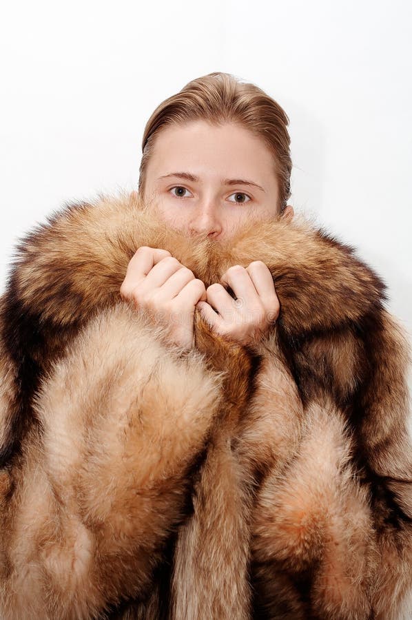 Woman in fur