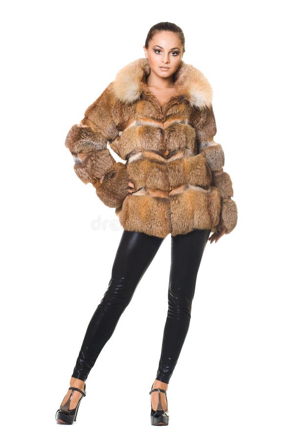 Woman in a fur coat