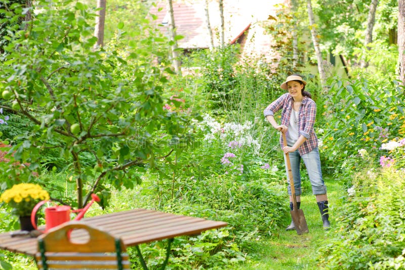 Woman in the garden