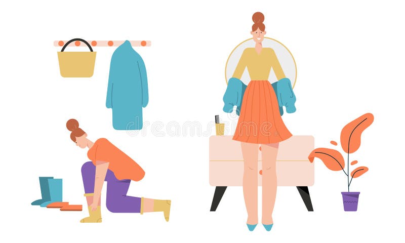 9,100+ Getting Dressed Stock Illustrations, Royalty-Free Vector