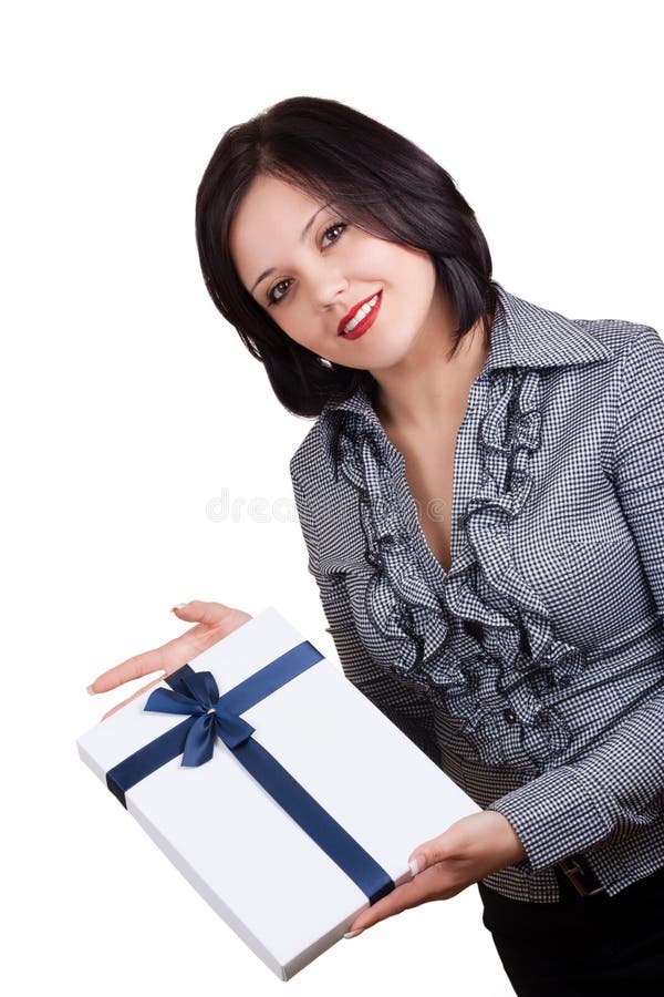 Woman with a gift