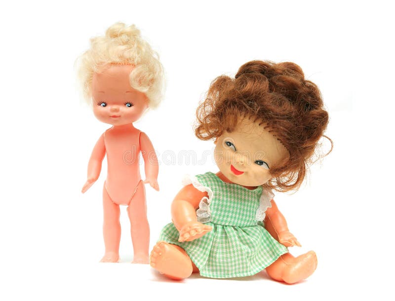 Woman and girl dolls