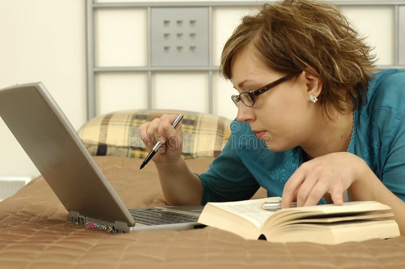 Woman with glasses